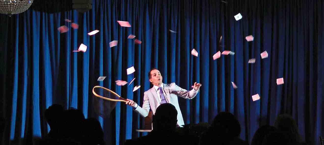 Magician Entertains Toyota’s Executives